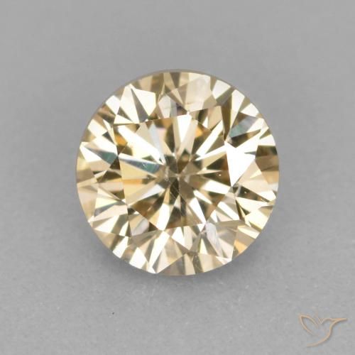 0.31ct 天然 コニャック ダイヤモンド, ラウンド, VS