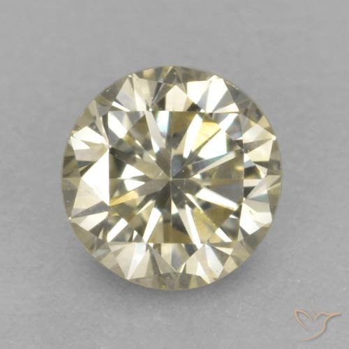 0.18ct 天然 シャンパン ダイヤモンド, ラウンド, VVS-VS