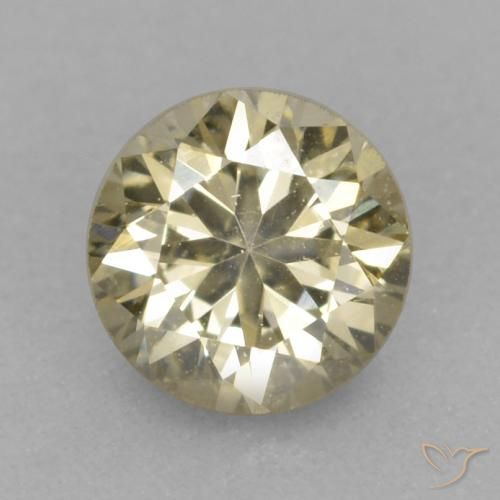 0.20ct 天然 コニャック ダイヤモンド, ラウンド, VVS-VS