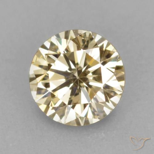 0.18ct 天然 コニャック ダイヤモンド, ラウンド, VVS-VS