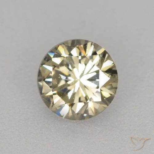 0.23ct 天然 コニャック ダイヤモンド, ラウンド, VVS-VS