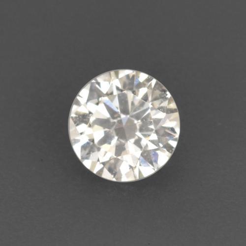 0.09カラットの天然ウォームホワイトダイヤモンド（2.89 mm・ラウンドカット）
