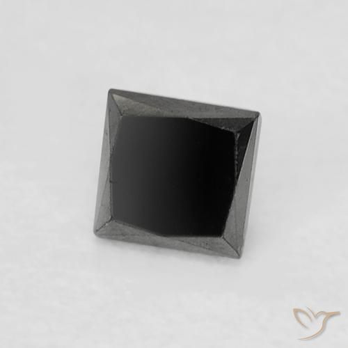 0.18カラットの天然ブラックダイヤモンド、四角形、オペーク