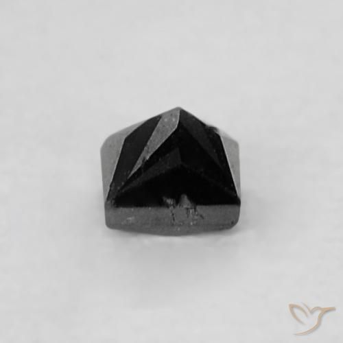 0.06カラットの天然ブラックダイヤモンド、四角形、オペーク
