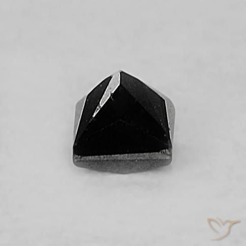 0.07カラットの天然ブラックダイヤモンド、四角形、オペーク
