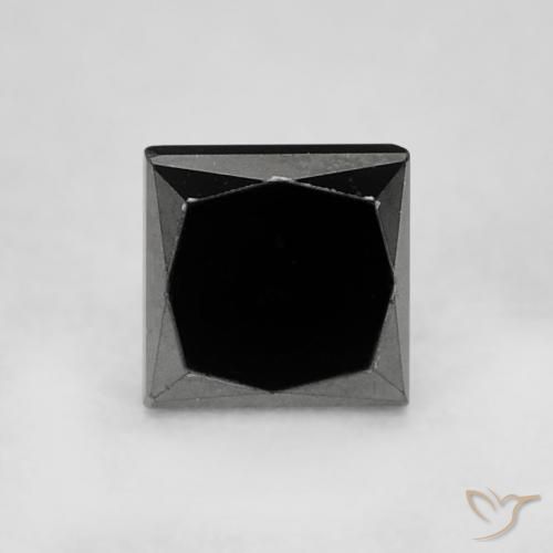 【セール】 0.36カラットの天然ブラックダイヤモンド、四角形、オペーク アクセサリー