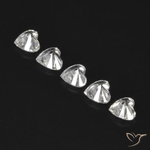 Shop natural 0.51ct H ダイヤモンド gems, 心臓, from ブラジル at GemSelect. In stock, global shipping!