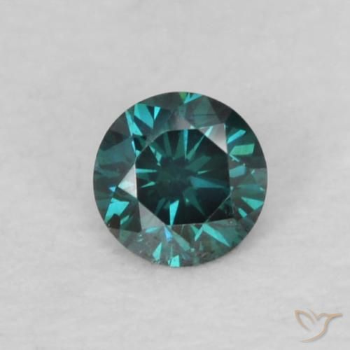 0.06ct 天然 ブルー ダイヤモンド, ラウンド, VS