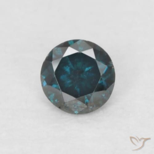 0.05ct 天然 ブルー ダイヤモンド, ラウンド, VS