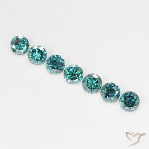 0.04ct 天然 グリーン ダイヤモンド, ラウンド, VVS-VS