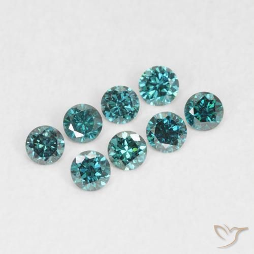 0.03ct 天然 グリーン ダイヤモンド, ラウンド, VVS-VS