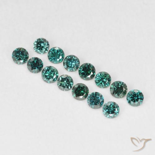 0.03ct 天然 グリーン ダイヤモンド, ラウンド, VVS-VS