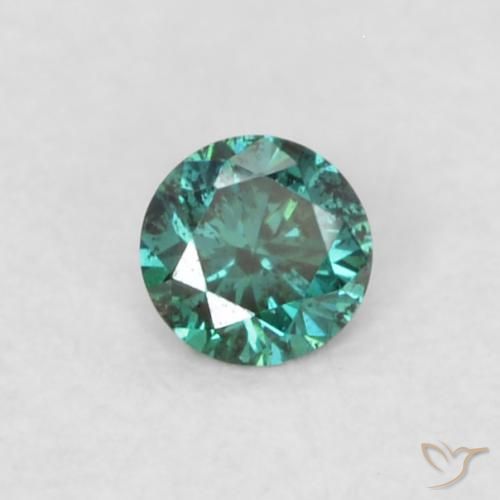 0.03ct 天然 グリーン ダイヤモンド, ラウンド, VVS-VS