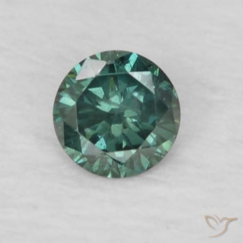 0.06ct 天然 グリーン ダイヤモンド, ラウンド, VS