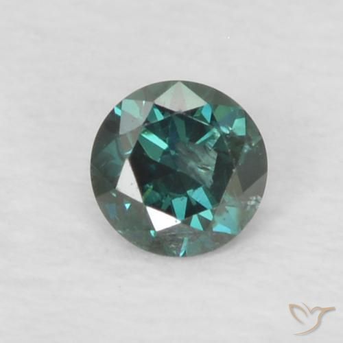 0.06ct 天然 グリーン ダイヤモンド, ラウンド, VS