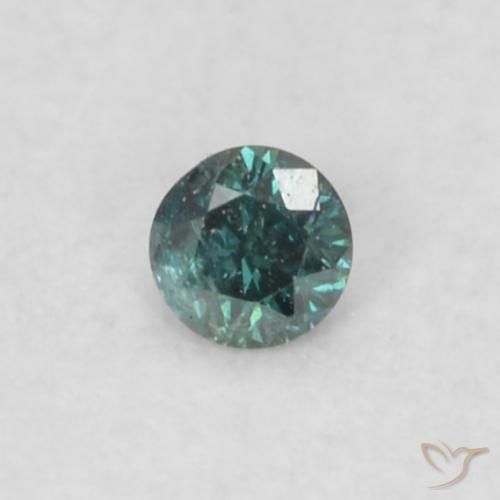 0.02ct 天然 グリーン ダイヤモンド, ラウンド, SI