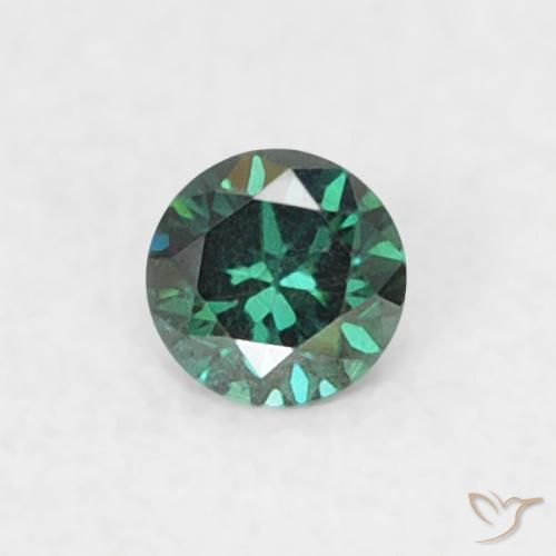 0.05ct 天然 グリーン ダイヤモンド, ラウンド, VVS-VS