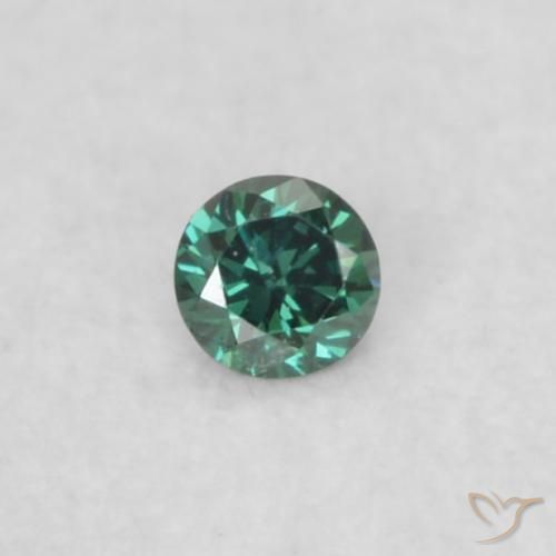0.02ct 天然 グリーン ダイヤモンド, ラウンド, VS