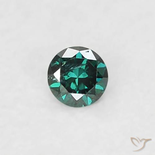0.02ct 天然 グリーン ダイヤモンド, ラウンド, SI