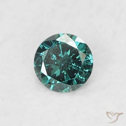 0.03ct 天然 グリーン ダイヤモンド, ラウンド, SI