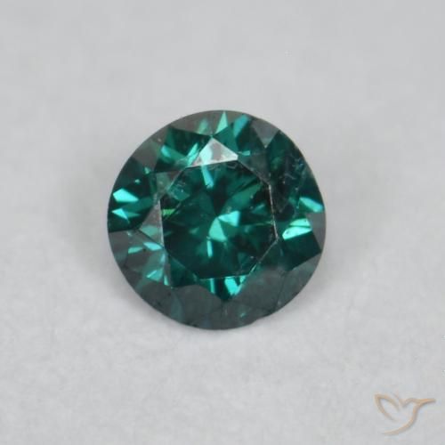 0.04ct 天然 グリーン ダイヤモンド, ラウンド, VVS-VS