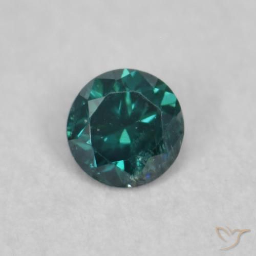 0.04ct 天然 グリーン ダイヤモンド, ラウンド, SI