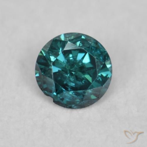 0.06ct 天然 グリーン ダイヤモンド, ラウンド, SI