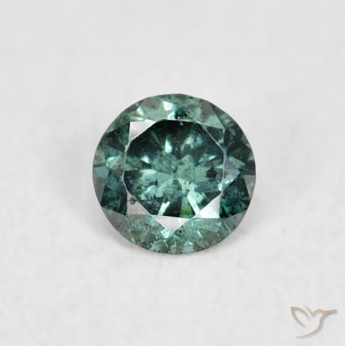 0.06ct 天然 グリーン ダイヤモンド, ラウンド, VS-SI