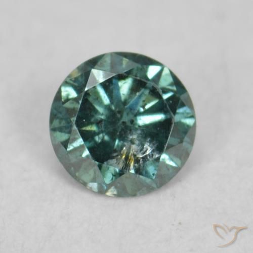 0.06ct 天然 グリーン ダイヤモンド, ラウンド, VS-SI