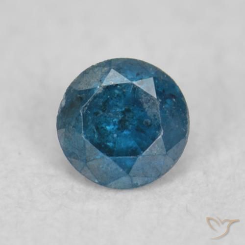 0.04ct 天然 ブルー ダイヤモンド, ラウンド, SI