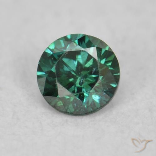 0.04ct 天然 グリーン ダイヤモンド, ラウンド, VS-SI