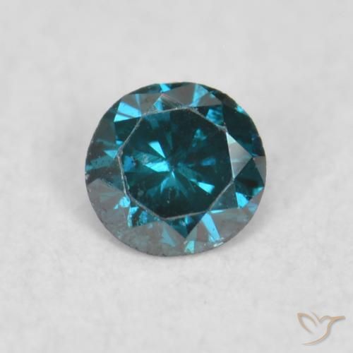 0.03ct 天然 ブルー ダイヤモンド, ラウンド, VS