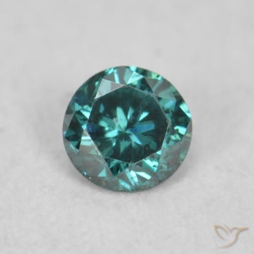0.07ct 天然 グリーン ダイヤモンド, ラウンド, VS