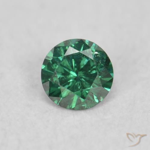 0.05ct 天然 グリーン ダイヤモンド, ラウンド, VS