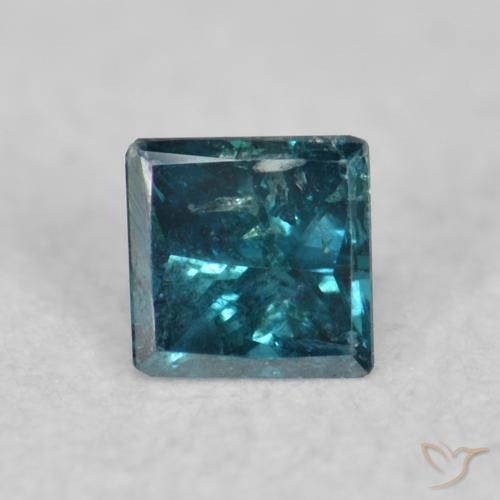 0.04ct 天然 ブルー ダイヤモンド, 四角形, VS