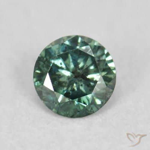 0.06ct 天然 グリーン ダイヤモンド, ラウンド, VS