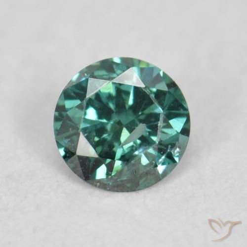 0.05ct 天然 グリーン ダイヤモンド, ラウンド, VS