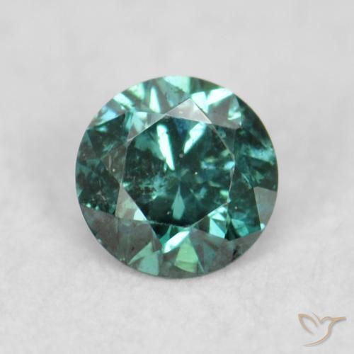 0.07ct 天然 グリーン ダイヤモンド, ラウンド, VS