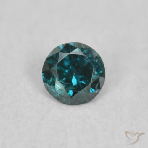0.03ct 天然 ブルー ダイヤモンド, ラウンド, VS-SI