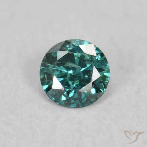 0.06ct 天然 グリーン ダイヤモンド, ラウンド, VS-SI