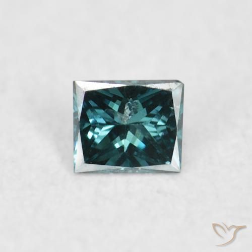0.03ct 天然 ブルー ダイヤモンド, 四角形, VS