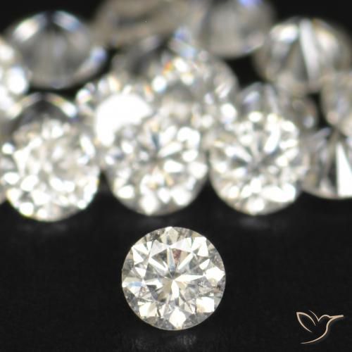 0.03ct ホワイト ダイヤモンド, ラウンド, VS-SI