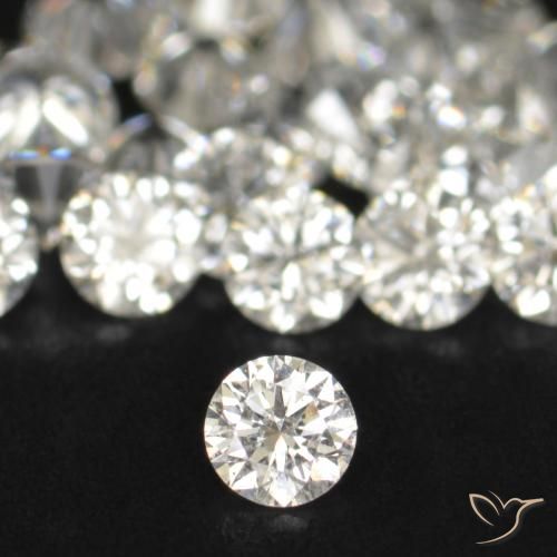 0.03ct ホワイト ダイヤモンド, ラウンド, VS-SI