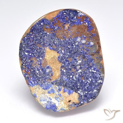 11.87ct 天然 灰色がかったブルー ドゥルージー アズライト, ファンシー, オペーク