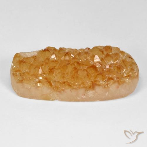 30.62ct 天然 Medium Light-Orange ドルジーシトリン, 楕円形, オペーク