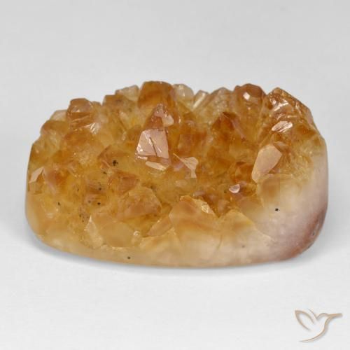 52.86ct 天然 ハニーオレンジ ドルジーシトリン, クッション, オペーク