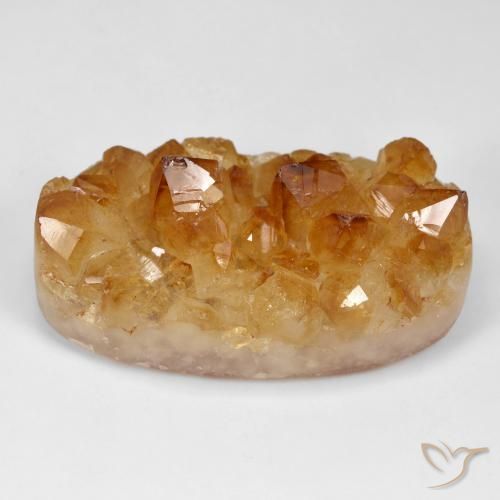 98.65ct 天然 ラストオレンジ ドルジーシトリン, 楕円形, オペーク
