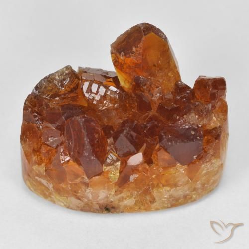 18.42ct 天然 ディープオレンジ ドルジーシトリン, 楕円形, オペーク