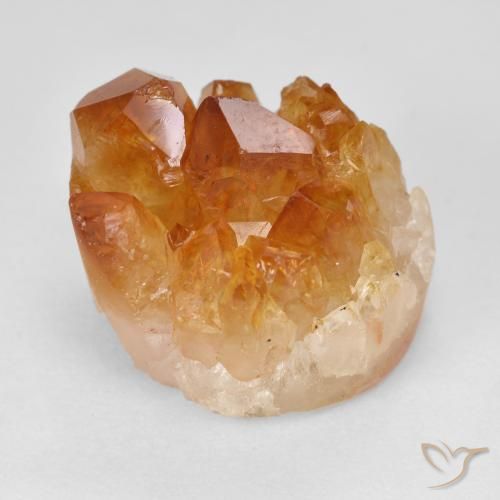 19.61ct 天然 オレンジブラウン ドルジーシトリン, ファンシー, オペーク
