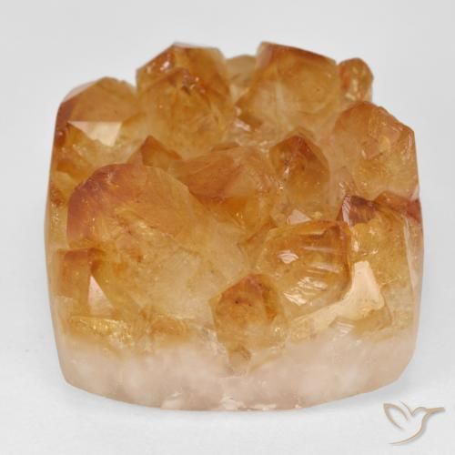 47.04ct 天然 Medium Light-Orange ドルジーシトリン, 四角形, オペーク